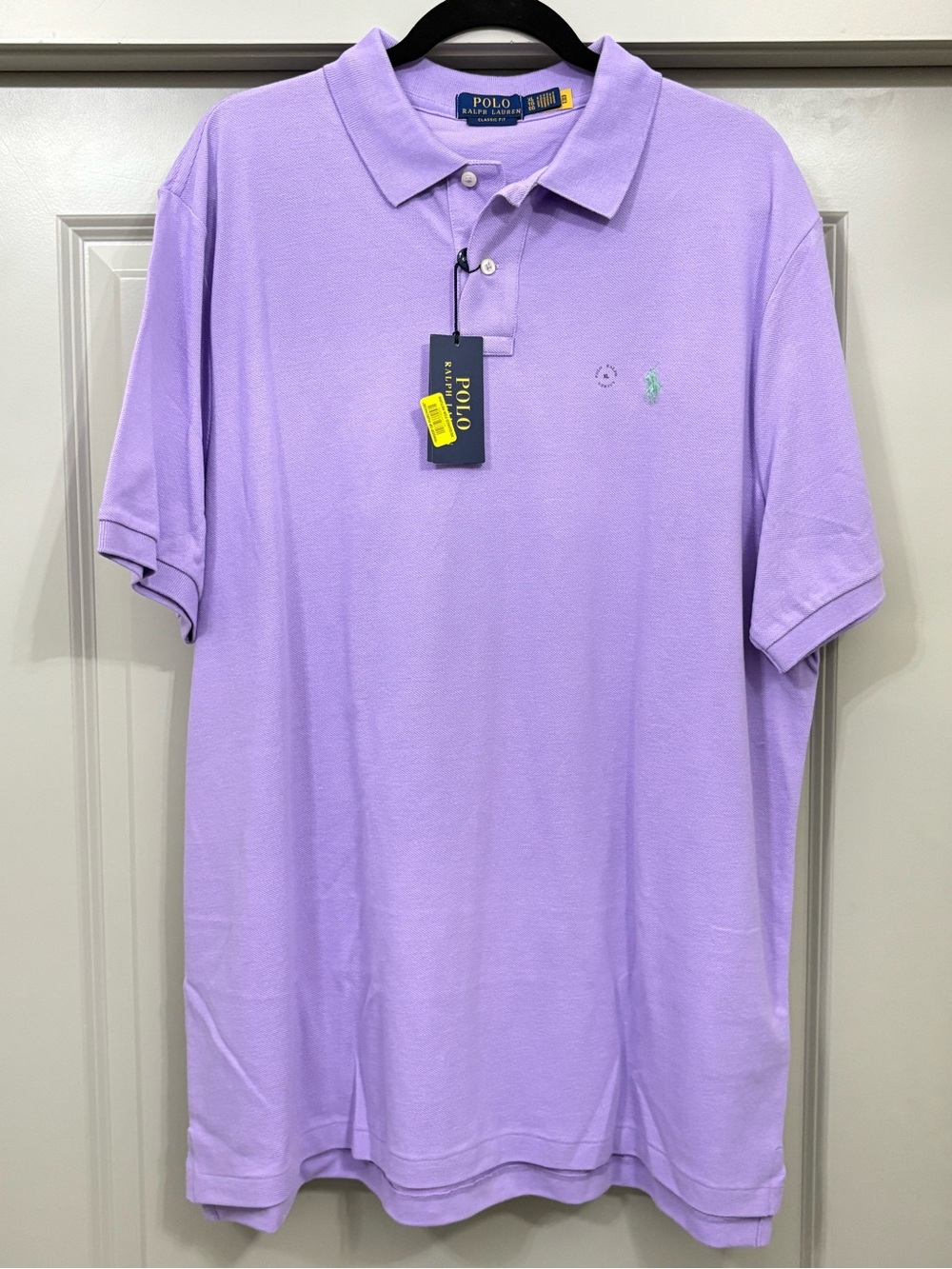 NWT Classic Lavender Men’s Polo with Mint Logo